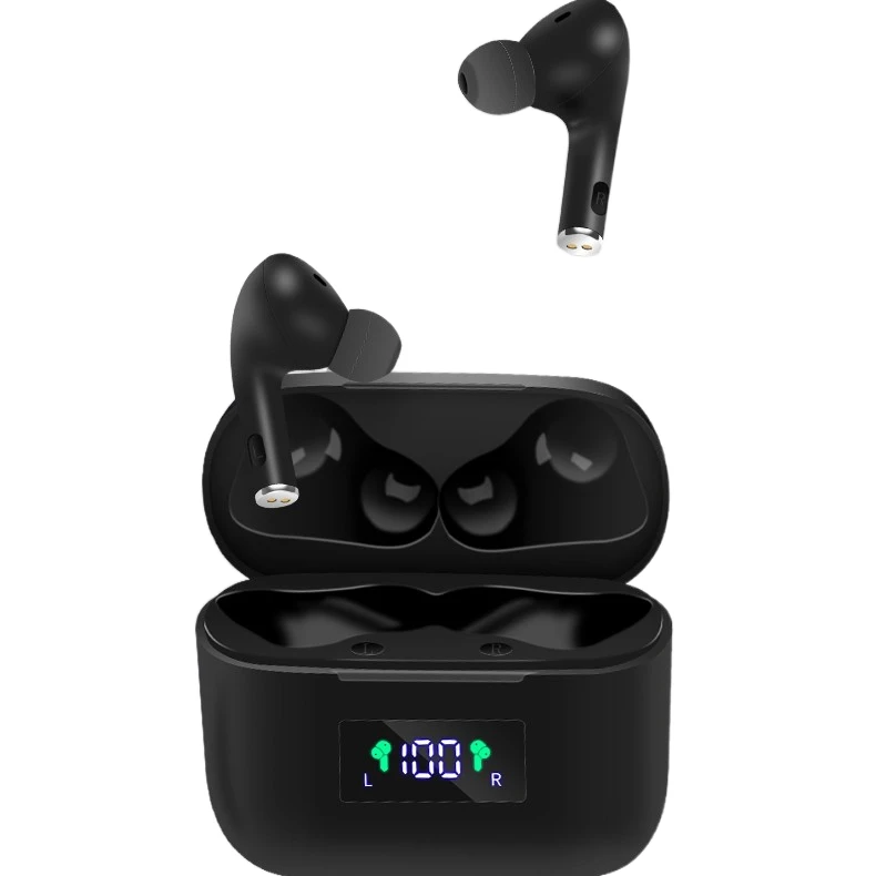 

Hot Selling Noise Cancelling Sport 5.0 Wireless Earbuds with Power Bank LED Battery Gaming Headset Wireless Stereo Headphones, Black