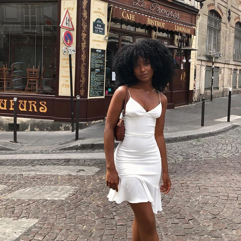 

JY040 ruffle dress womens clothing white dresses for woman elegant women summer dress 2022