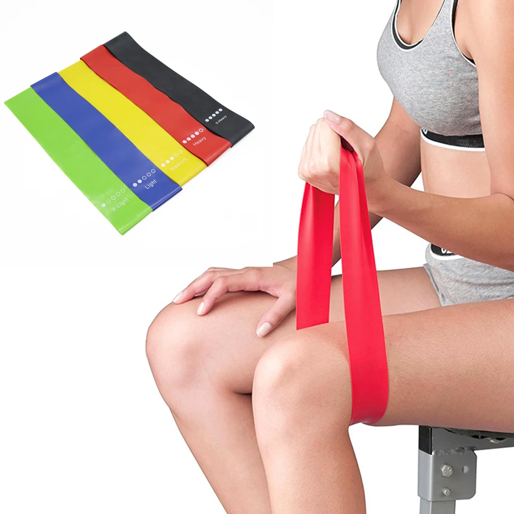 

wholesale custom latex printed resistance workout Yoga stretching band fitness set with logo hip resistance bands, Customized color