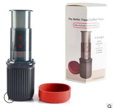 

drop shipping portable personal Hand pump pressure drip filter travel tumbler vintage coffee french press coffee make