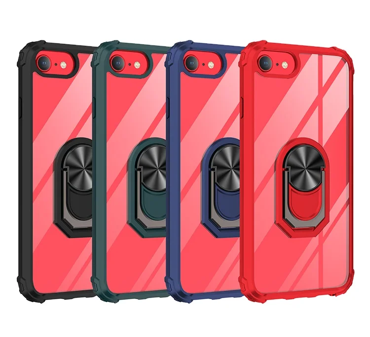 

wholesale factory 2 In 1 Rugged Hybrid Kickstand anti shock phone case for iphone se2020