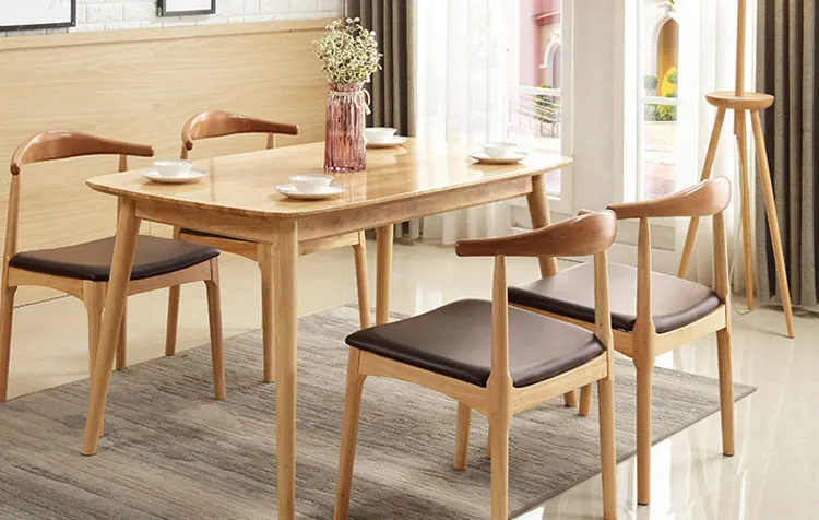 10% off Modern home furniture oak wood dining room tables set restaurant furniture for sale