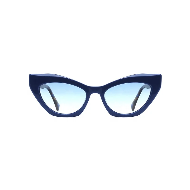 

2022 Newest Design Fashion Women Oversized Vintage Acetate Polarized Cat Eye Sunglasses Oculos de sol