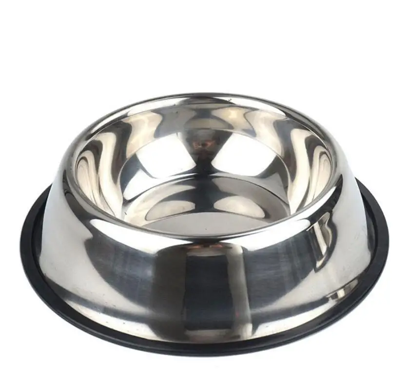 

Hot Sale Non Slip Stainless Steel Pet Dog Bowl, As picture or custom color
