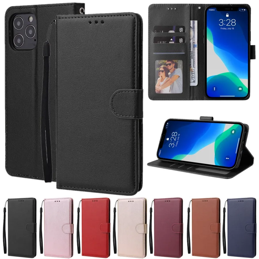 

Flip Stand Magnetic Soft TPU PU Leather Wallet Case for iPhone 13 12 And 11 Pro Max X XR XS 6 6S 7 8 Plus Series Phone Case
