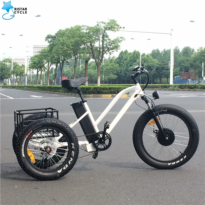 

2022 Ristar En15194 approved cargo fat tire trike for sale adult electric motorised tricycle, Red, white and black for sample