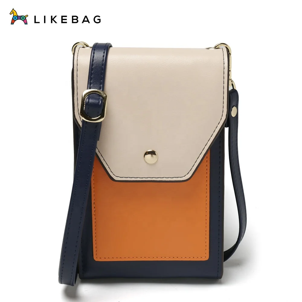 

LIKEBAG new hot-selling fashion casual messenger handbag with color matching design