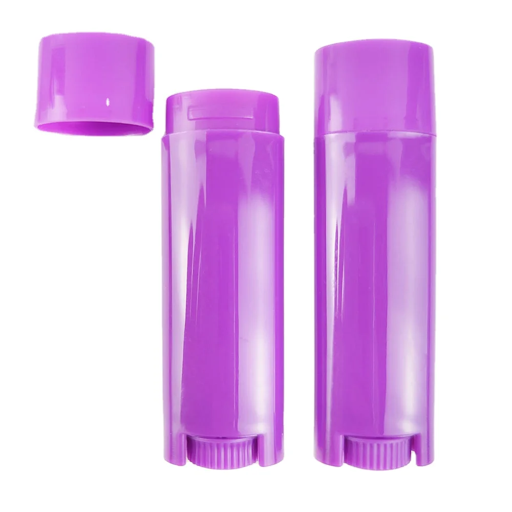 

In Stock 5ml 5g Empty Chapstick Lipstick Container Flat Oval Lip Balm Tube Portable Makeup Lipstick Tubes With Lid