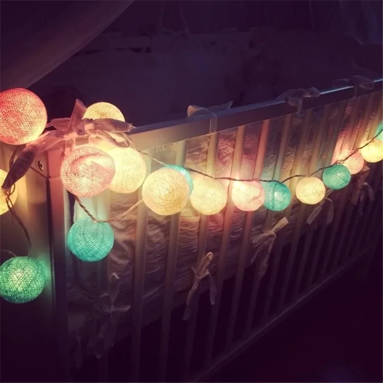 
Indoor decoration christmas holiday lights, customized led motif light yarn ball shaped led lamp 