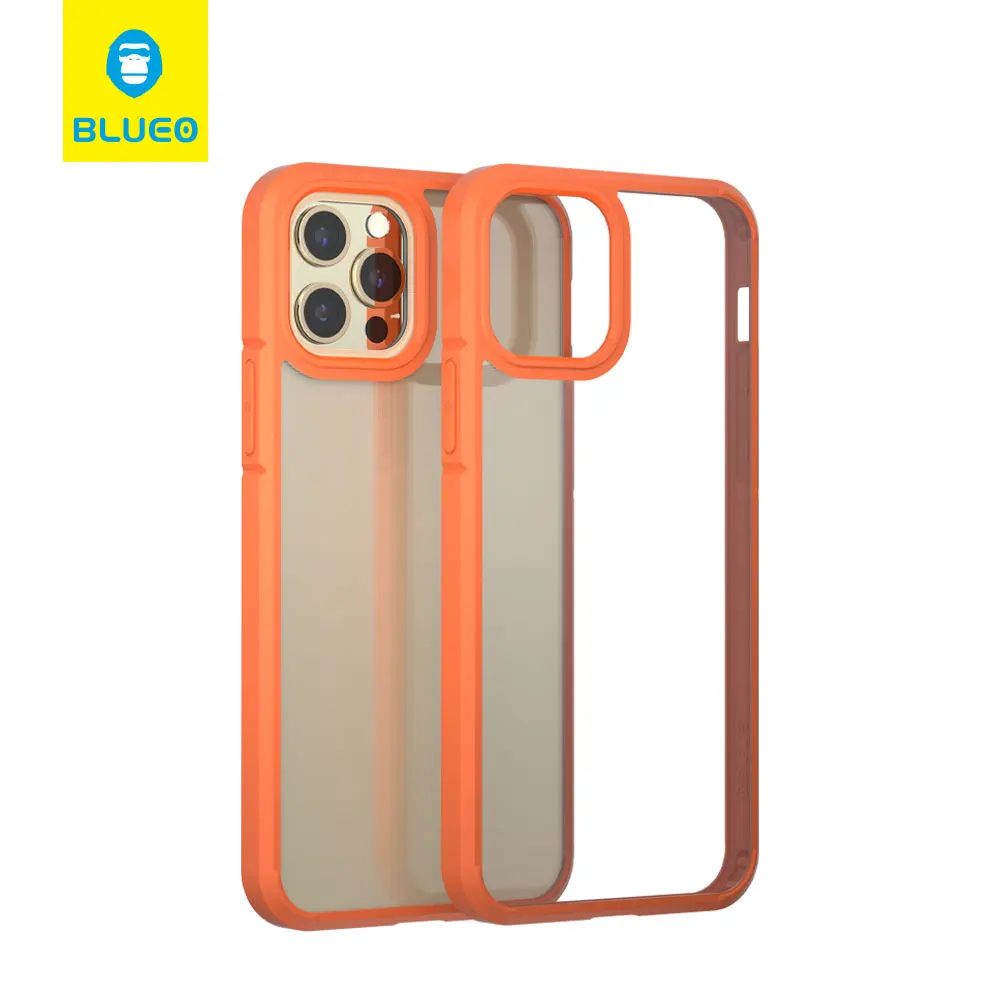 

BLUEO anti-yellowing soft transparent TPU case cover luxury shockproof phone accessories case For iPhone 12 mini 12 pro max