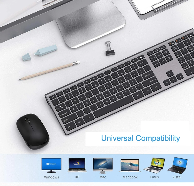 Shenzhen Factory Computer Accessories Cheap Wireless Keyboard and Mouse Combo