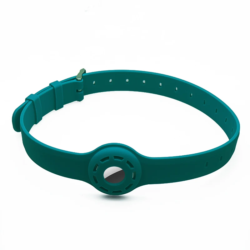 

Popular Multi Colors Silicone Dog Airtag Collar Waterproof High Elastic Silicone Apple Airtag Dog Collar
