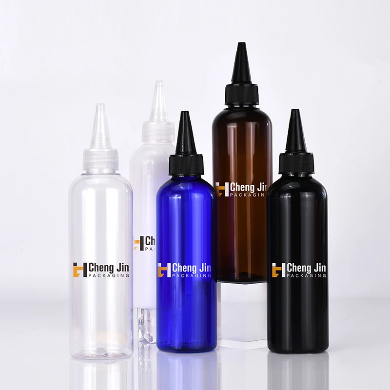 

Empty 30ml 60ml 100ml 120ml 150ml 250ml 500ml plastic pet bottle with twist gule cap for hand sanitizer applicator bottles