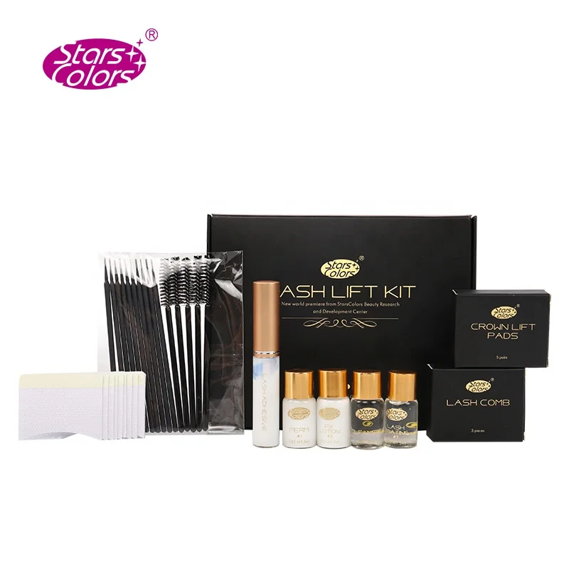 

Fast Lash lift kit 3-5mintues perming kit with OEM Service, Black