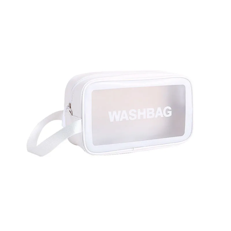 

New Hot Sale Waterproof Portable Women Travel Transparent And Simple Wash Storage Cosmetic Hand Bag