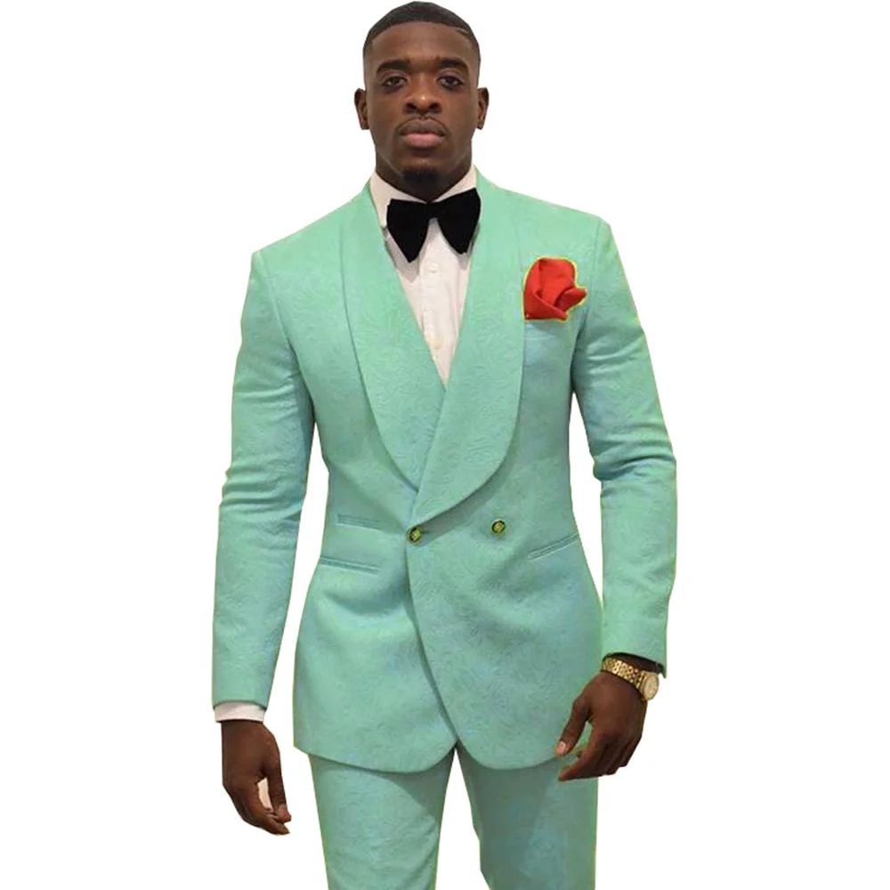 

Groomsmen Wedding Suit Groom Tuxedos Shawl Lapel Men Suits 2 Pieces Wedding Best Man Tailor Made Suit for men
