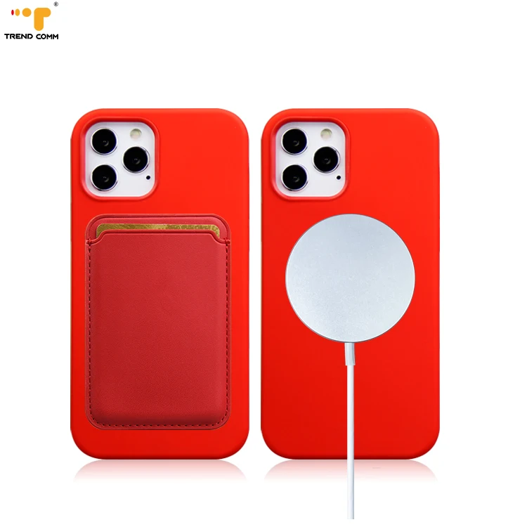 

New Arrival For iPhone 12 Liquid Silicon With Stronger Magnet Phone Case
