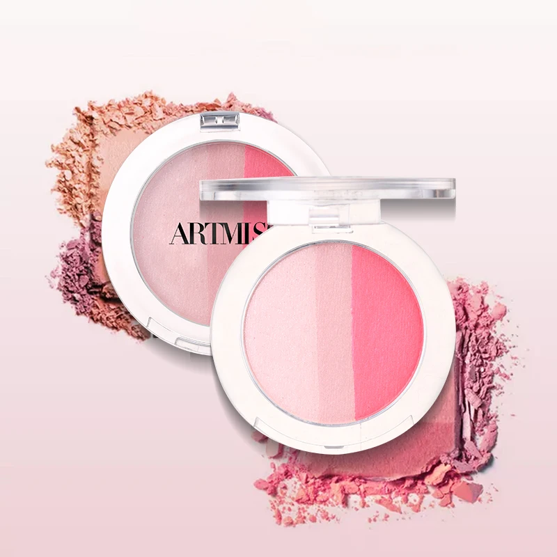 

Hot Sale Shimmer Rose Petal Party Wedding Blusher highlighter Cosmetic Makeup Women Rouge
