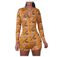 

HSZ 2104 Hot Sales Sexy Women Adult Onesie girls seamless Sleepwear Romper Bodysuit Jumpsuit Cozy Pajamas Onsie Wholesale