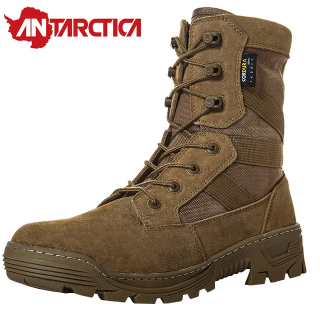 

European and American style tactical first layer leather tactical boots 1000D nylon waterproof stab-resistant boots