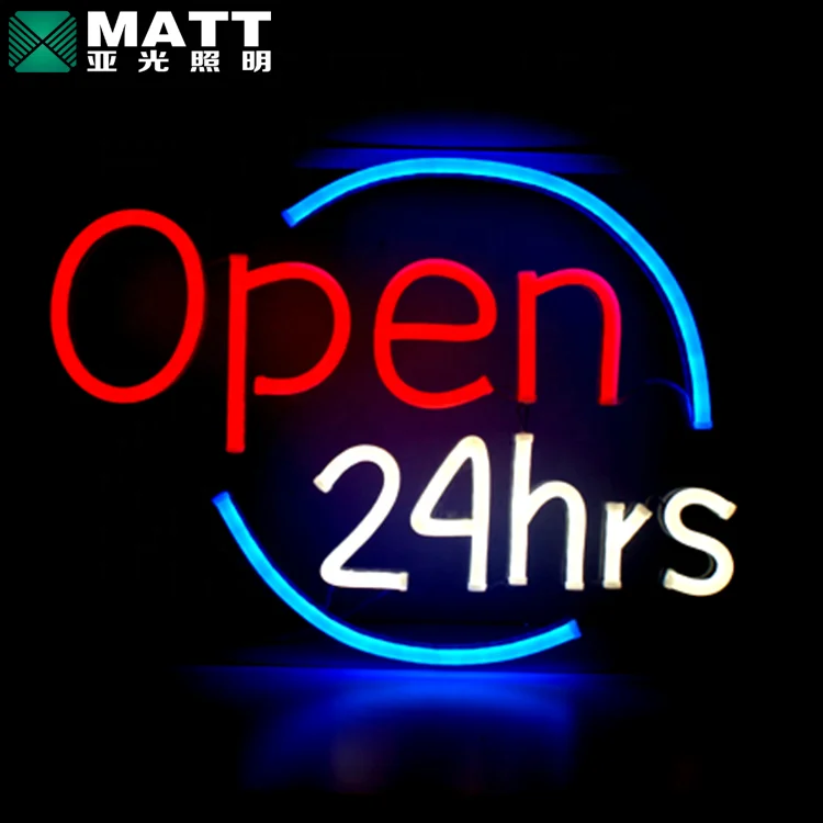 custom Neon Open Led acrylic Custom Restaurant Sign Board Design For Shop