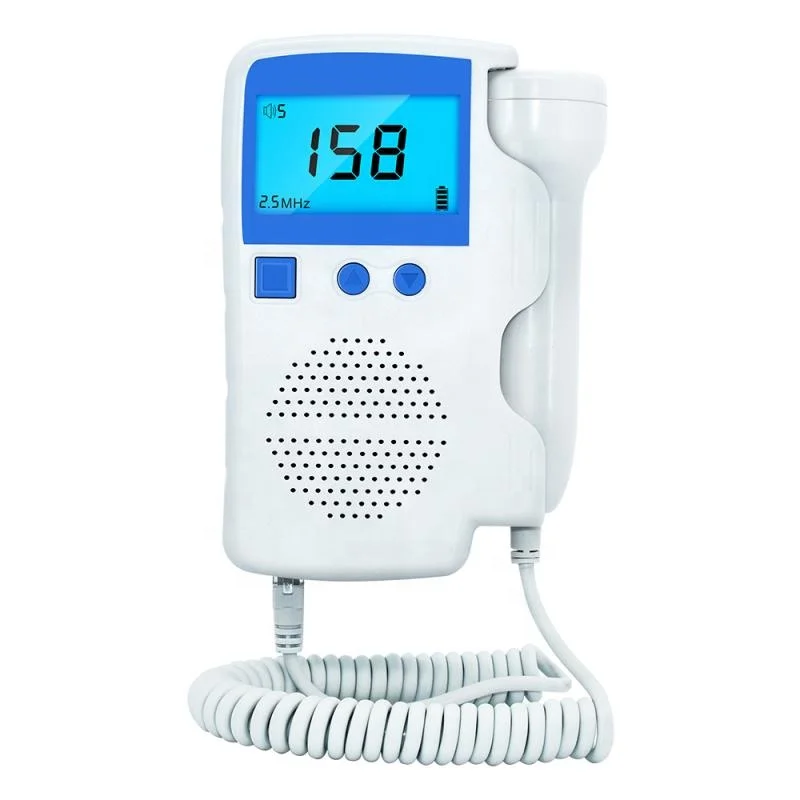 
3.0MHZ Blue Home Use Electronic bady Doppler Fetal monitor for listen to the heartbeat 
