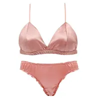 

Asian Size Sexy Bikini Style Satin Bra and Panty Set