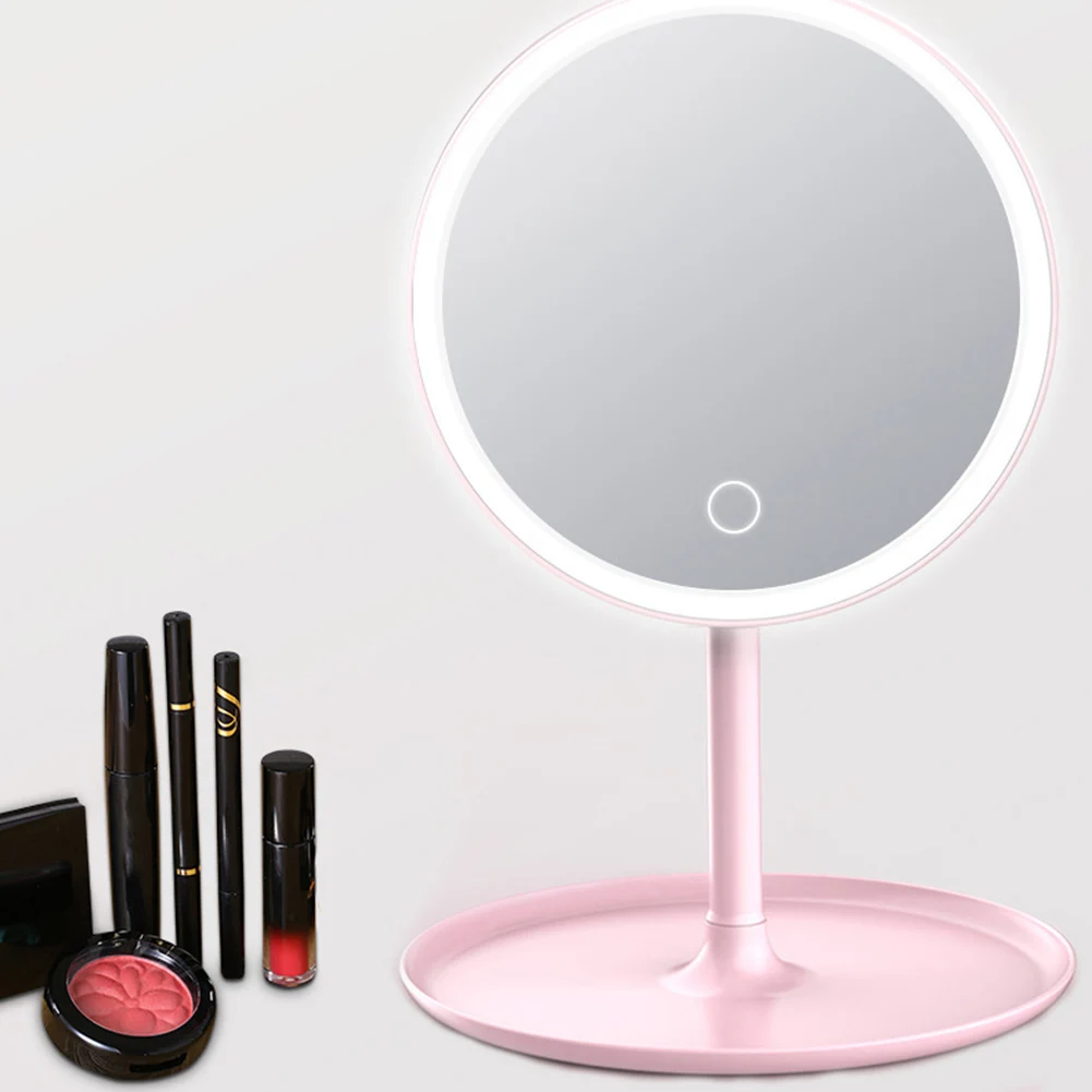 

LED Professional Lighted Mirror With Light for makeup Adjustable Light Touch Screen Table Make-up Led Mirror Eyelash Brush