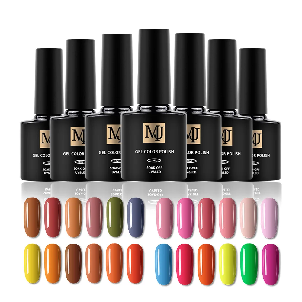 

Hot selling No MOQ Private Label wholesale Color Soak Off Uv Gel Nail Polish Nail Kit Gel Nail polish set, 120 color