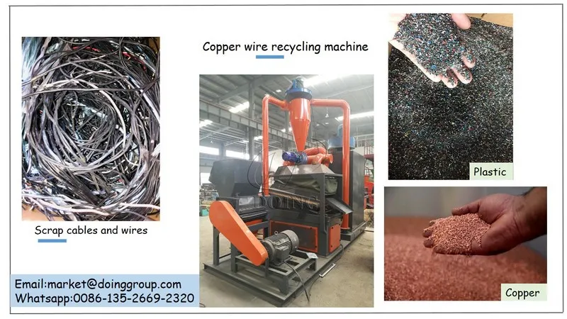 Industriel Séparer Le Cuivre Et Plastique Machine De Recyclage De Fil
