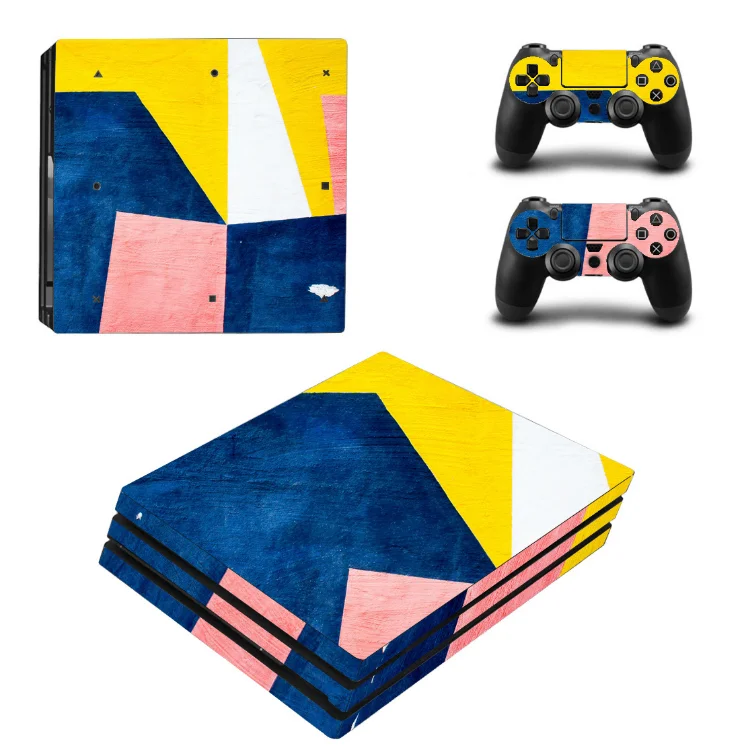 

Skin Sticker Cover for PS4 Pro Controller & Game Console Skin Sticker Cover, 14colors