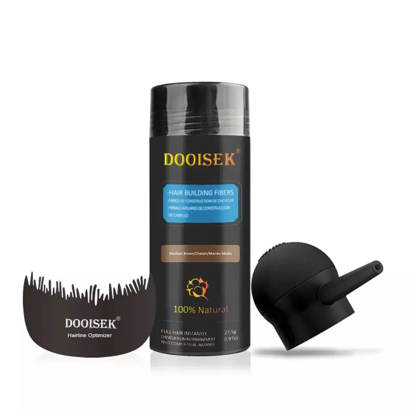 Private Label Best Hair FIBER Powder Looks Natural Hair Styling Powder Spray Applicator Keratin Hair Fiber for Bald Men
