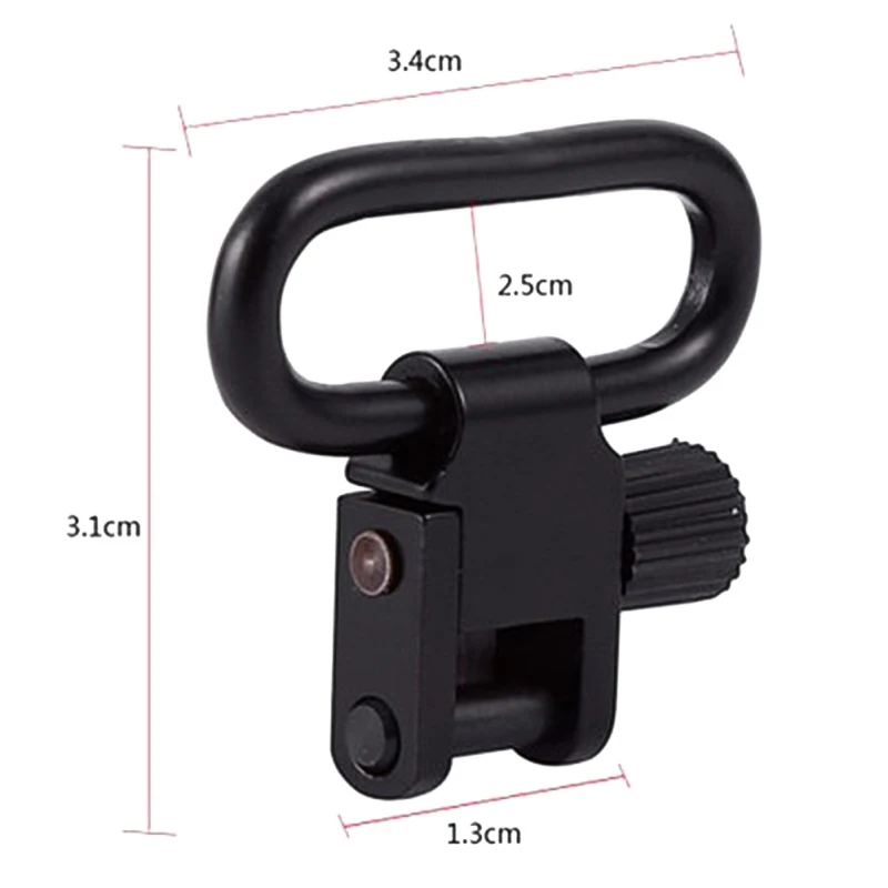 

Rifle Hunting Gun Accessories Quick Detachable Studs Bolt Gun Strap Ring QD Sling Swivel Mount Adapter, Matt black