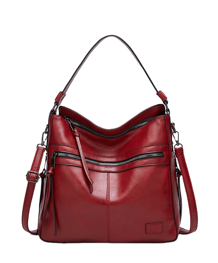 

luxury European and American fashion women's handbag leather one-shoulder purse and handbags for women