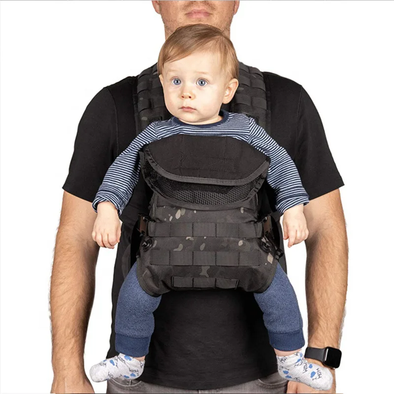 

High quality Men's Tactical Military Portable Fashion Baby Carrier Backpacks For Dad