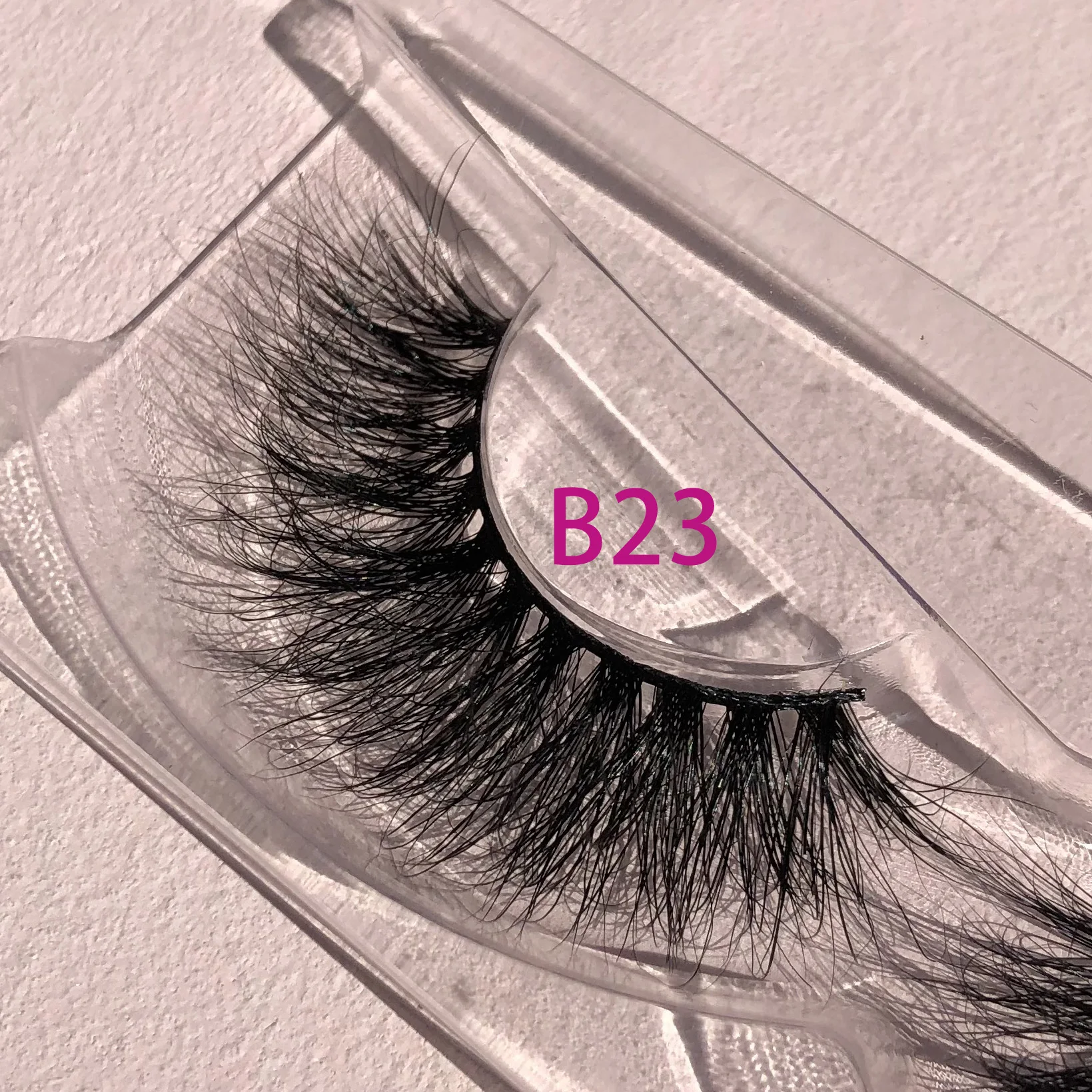 

iShero 3d eyelash natural mink eyelashes fluffy cat eye 18mm lashes thin band with black eyelash packaging