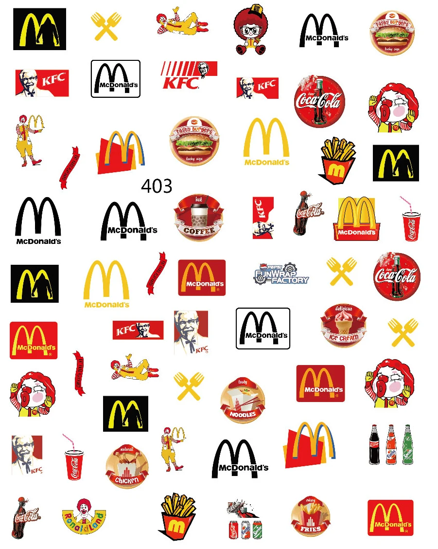

Nail Sticker Art Popular in the world Brand Logo foil sticker for Beauty, Colorful