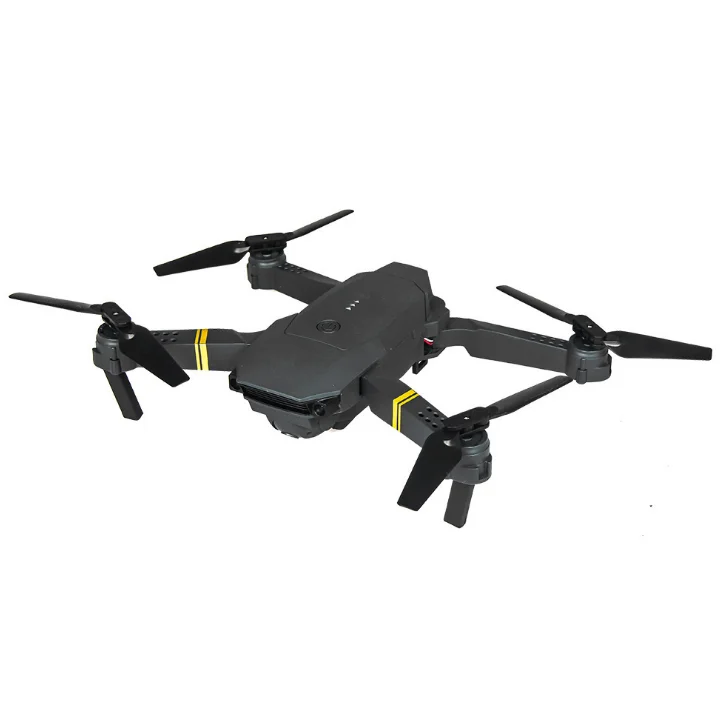 

E58 WIFI FPV With Wide Angle HD Camera High Hold Mode Foldable Arm RC Quadcopter RTF Drone, Black,gray