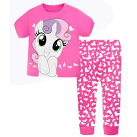 

2020 Wholesale nightwear children clothes girl sleepwear pretty cartoon long sleeve kids pyjamas set