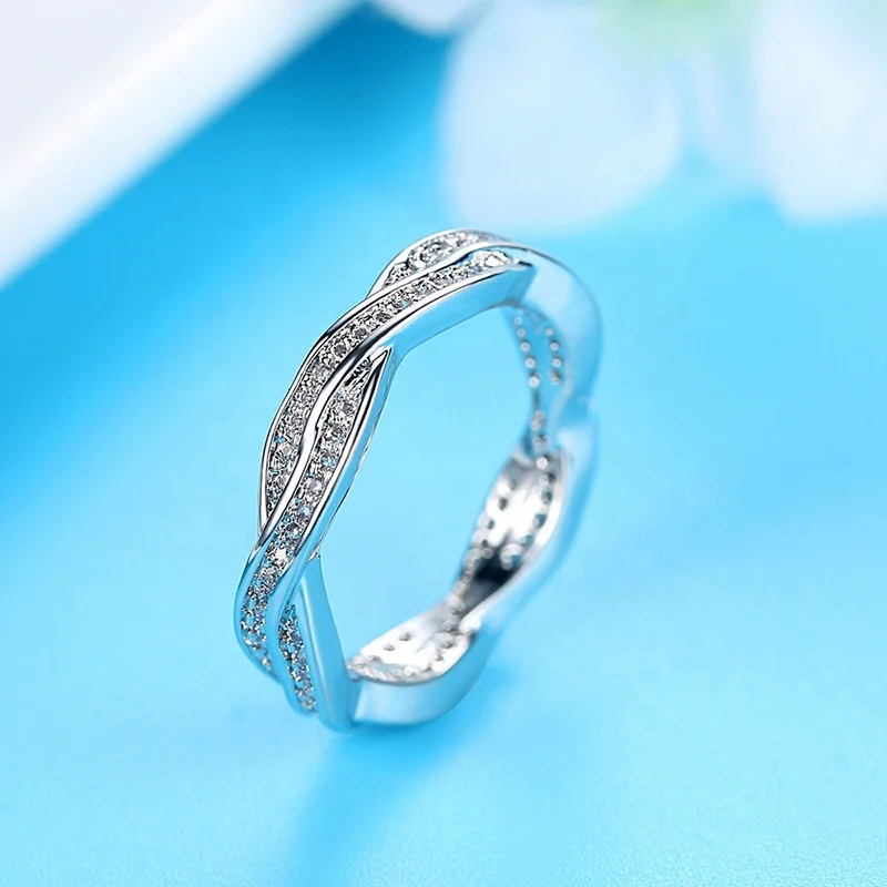 

Fashion girl personality X-shaped cross ring R294