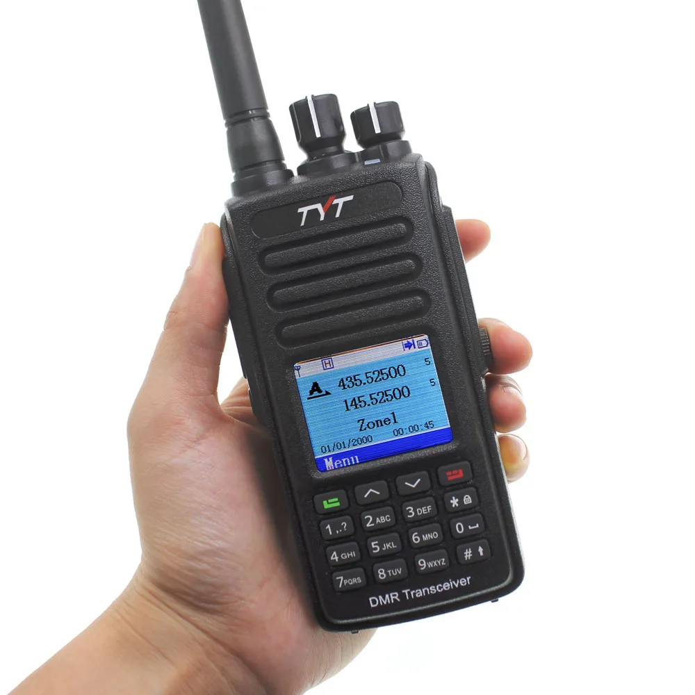 

TYT MD-UV390 VHF UHF Frequency Radio Dual Band DMR IP67 Water-proof Walkie Talkie