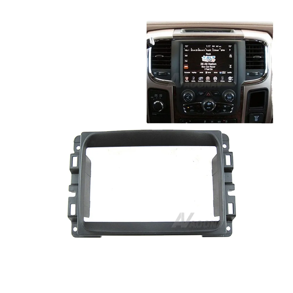 

2Din Car Radio Fascia For Dodge Ram 1500 2500 3500 2013 Car DVD Stereo Frame Mounting Dash Installation Bezel Trim Kit