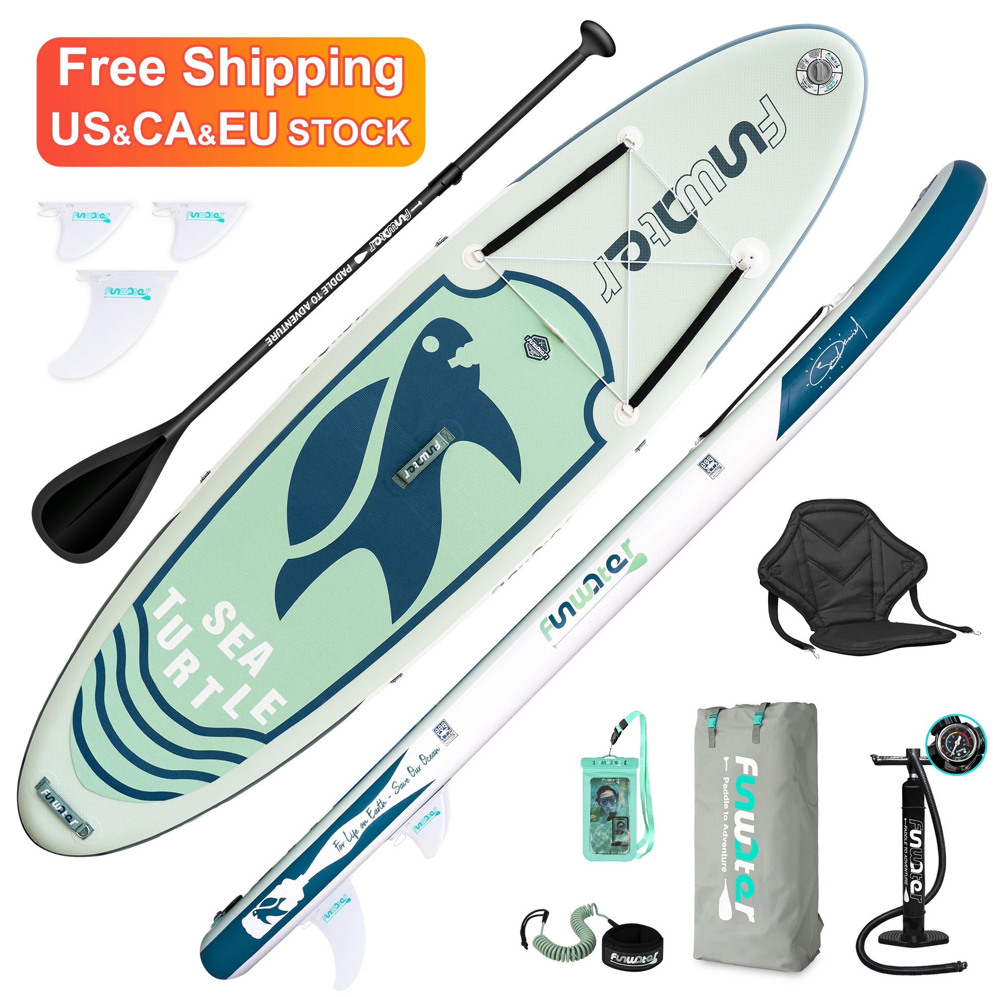 

FUNWATER Free Shipping Dropshipping OEM paddle board sup stand up paddle board inflatable wholesale sup boards