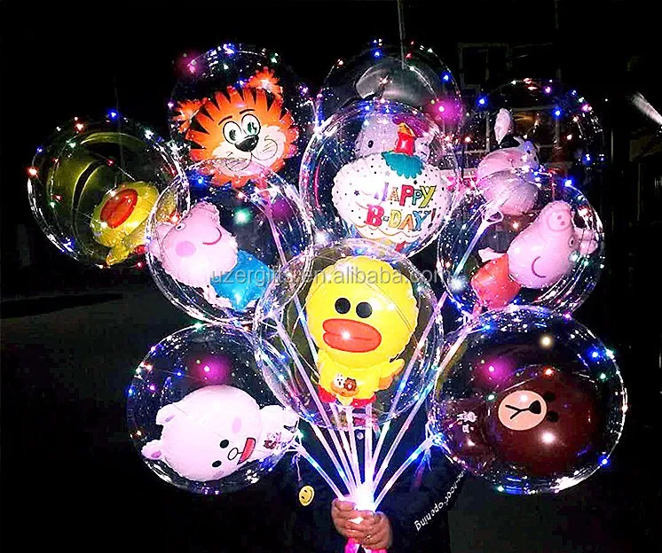 Clear Led Cartoon Character Bobo Balloon 3 Meters Fairy String Light