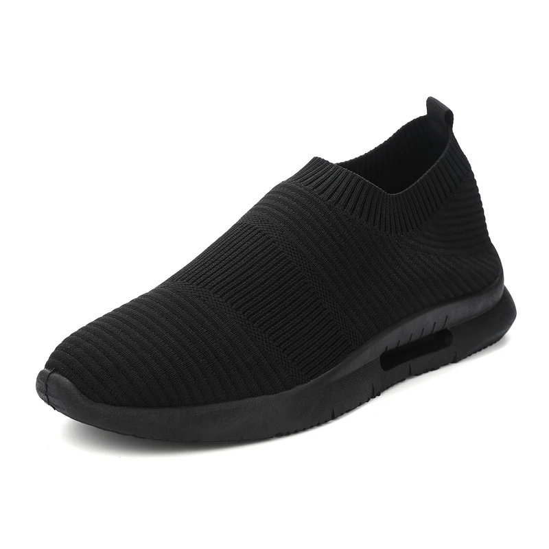 

2021 Summer Comfortable Walking 39-44 Black Men's Breathable Casual Shoes