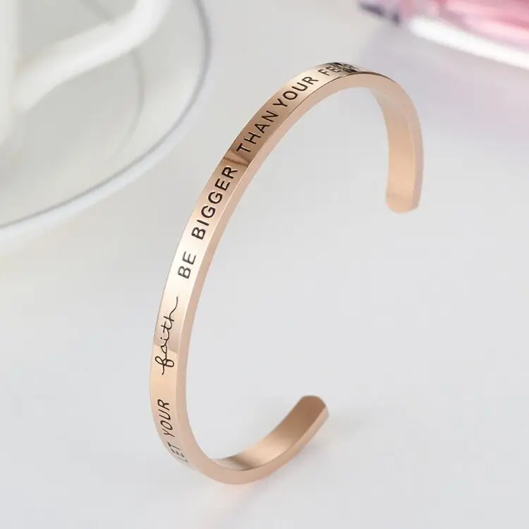 

new product ideas 2021 Qings stainless steel engraving bracelet