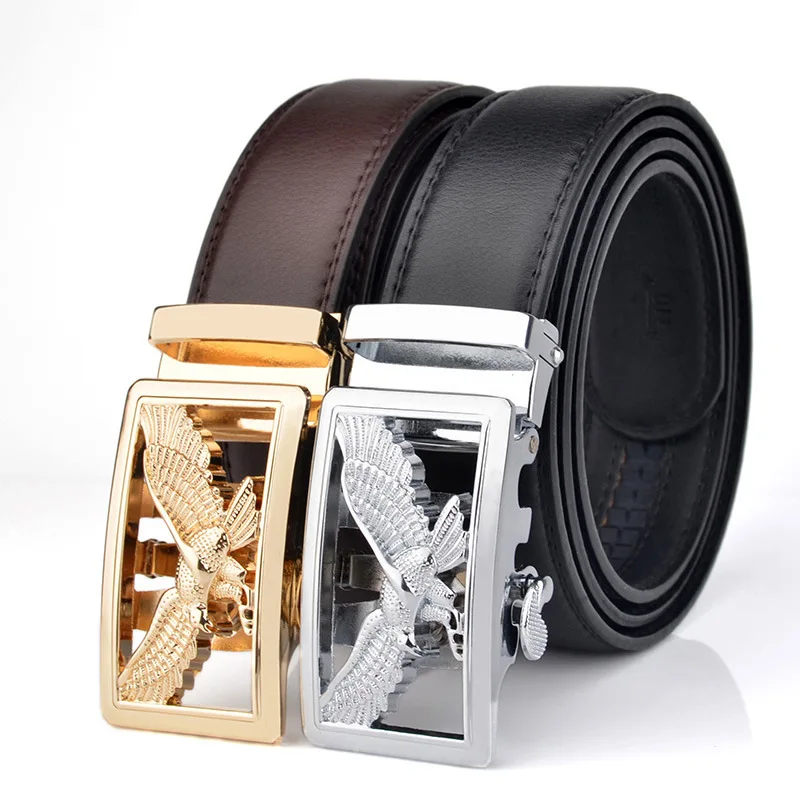 Factory Automatic Buckle Fashion Designer Men Genuine Leather Belts