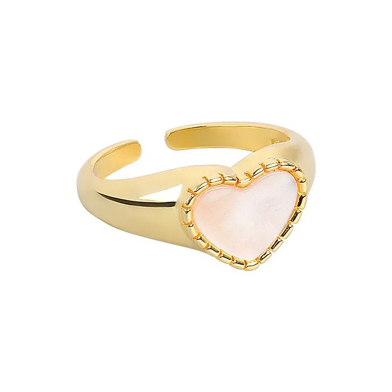 

2021 summer new jewelry women Heart-shaped rings