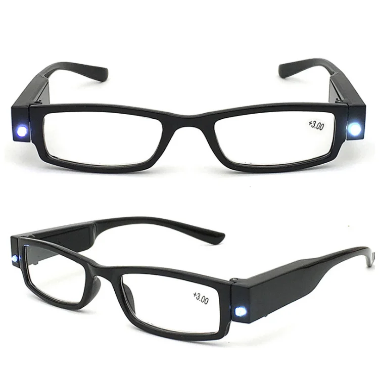 

Wholesale low prices rechargeable led glasses reading glasses with led light