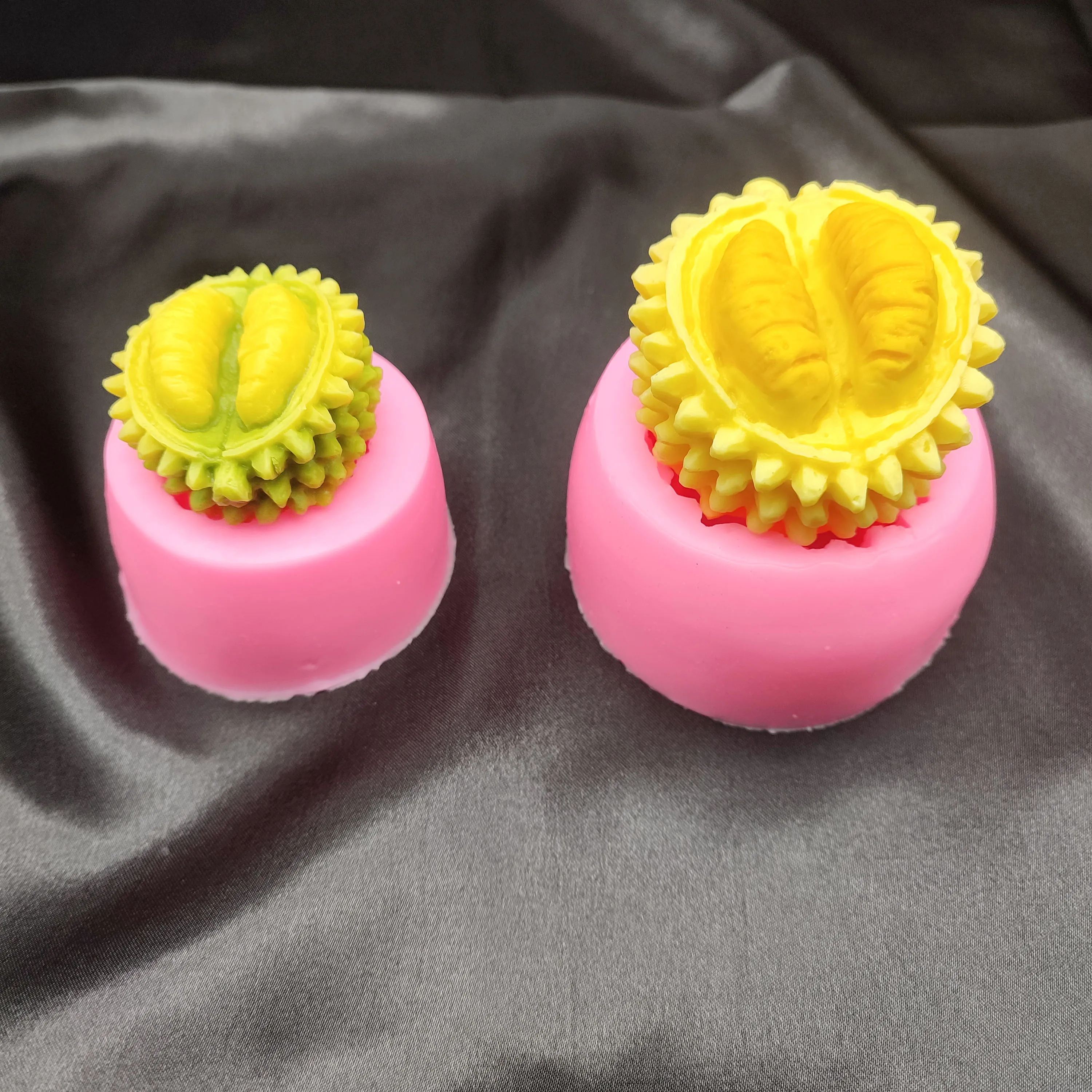 

Wholesale Durian Mousse Cake Silicone Mould Ice Cream Fondant Mold Baking Chocolate Candle Mold Manufacturer